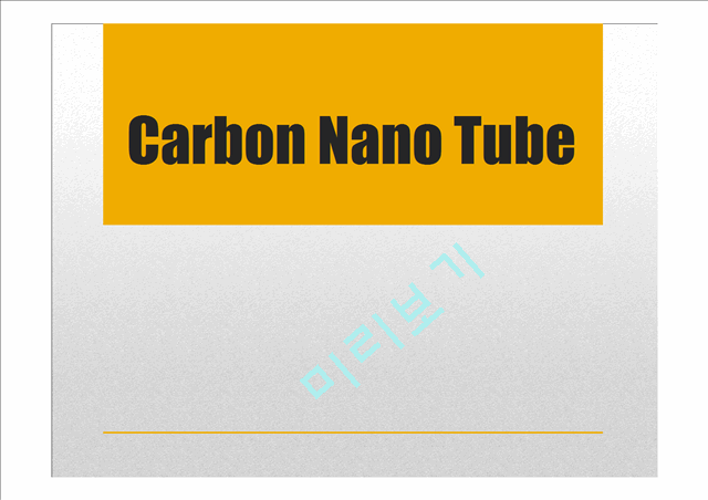 [자연과학] 전기화학 - Carbon Nano Tube[CNT] 탄소나노튜브의 응용   (1 )